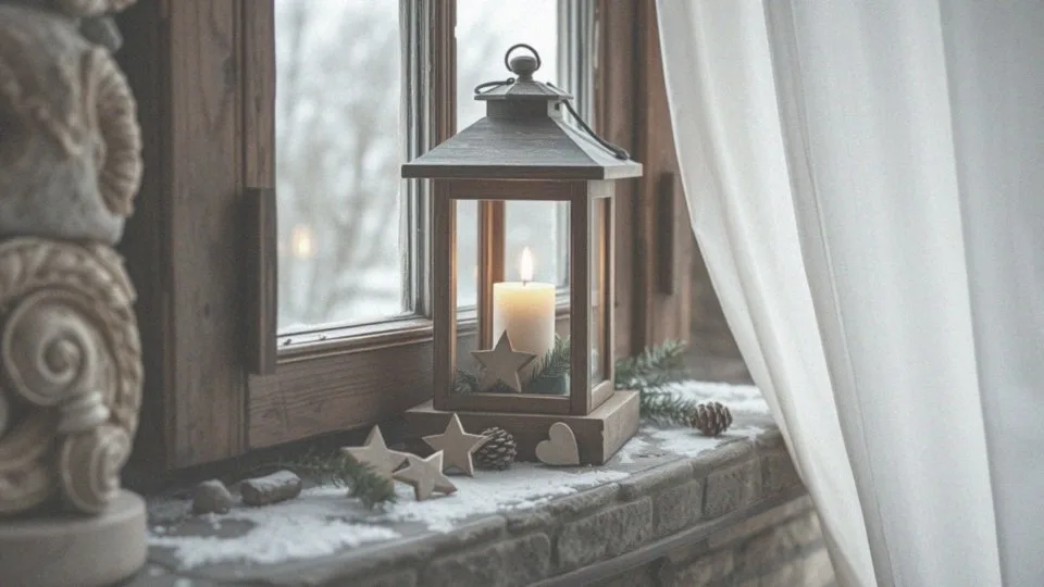 Jakie drobne dekoracje z drewna można wykorzystać w lampionie?