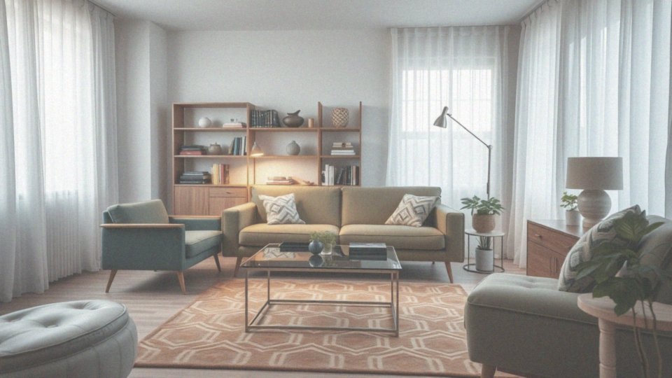 Jakie akcesoria wzmocnią efekt nowoczesnego salonu z retro meblami?