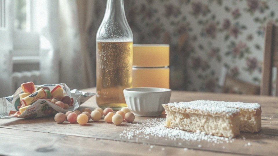 Jakie są przykłady produktów bogatych w cukier?